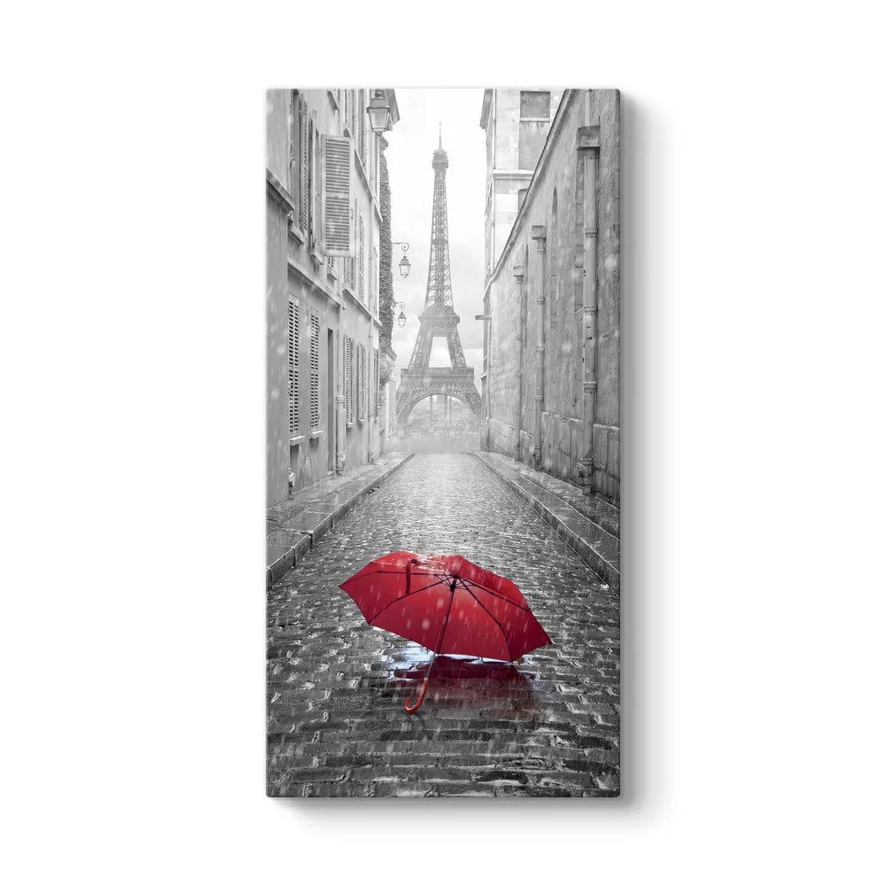 Dikey Kırmızı Şemsiye Tablosu - Model 7